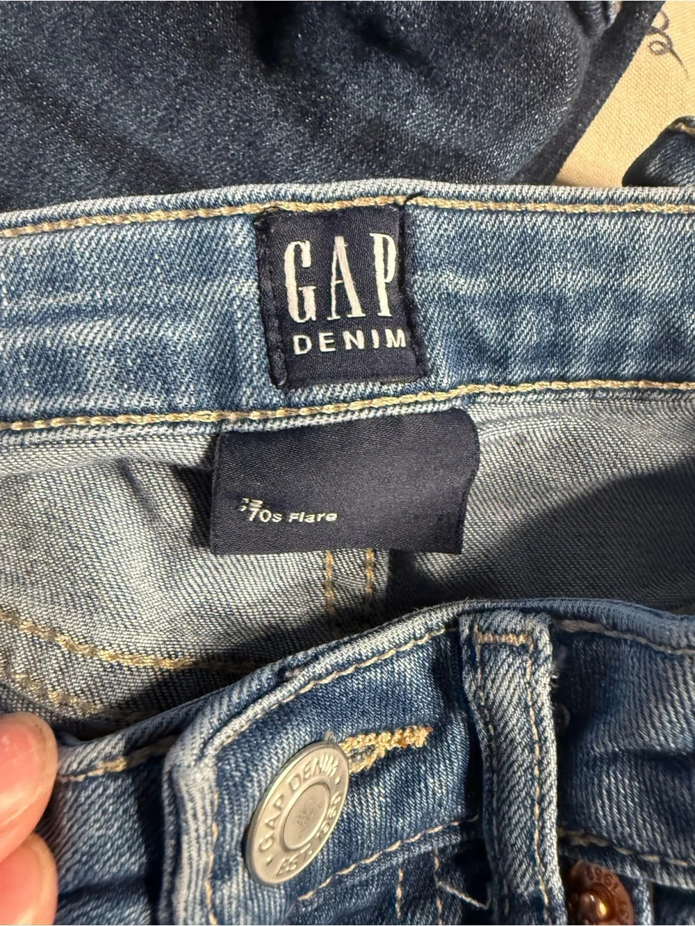 Girls youth gap jeans and a pair of Walmart -Pack Jeans — Dark Blue & Light Blue
